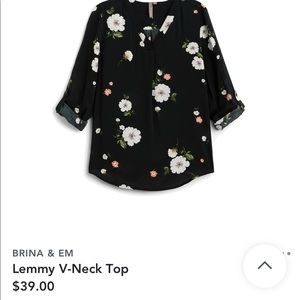 Beautiful black floral blouse from Stitch Fix